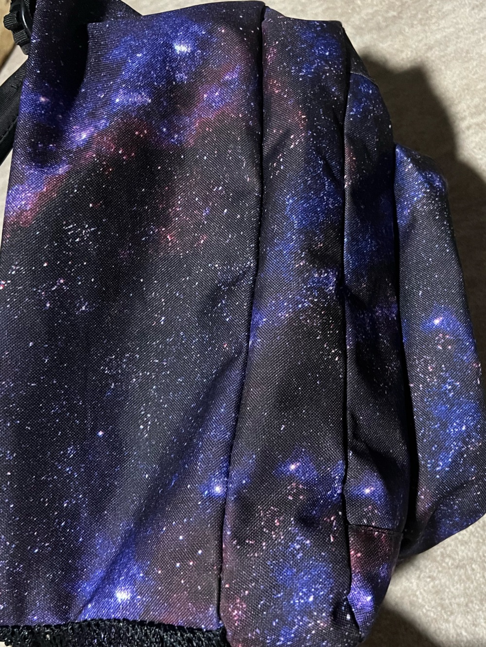 JanSport Backpack Galaxy Night Sky stars Pattern purple black School large bag - Picture 4 of 12